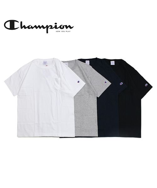 CHAMPION(チャンピオン)/チャンピオン Champion Tシャツ 半袖 メンズ レディース ポケット付き T1011 US T－SHIRT WITH POCKET ブラック ホワイト /img03
