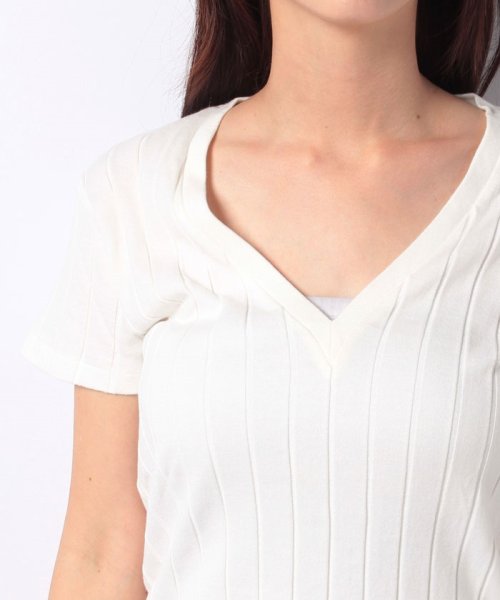 SHIPS WOMEN OUTLET(シップス　ウィメン　アウトレット)/Y&O:BROAD RIB V NECK/img03
