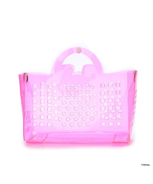 ルートート Rootote ディズニー 透明 ミニ トートバッグ Ip デリ クリアパンチング ミッキー 8171 8171 Pink ルートート Rootote Magaseek