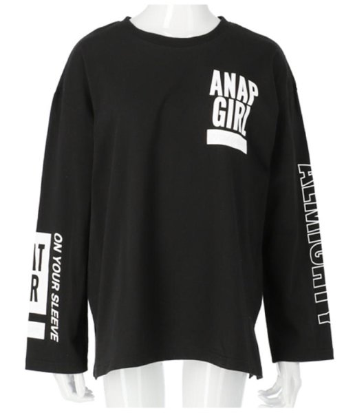 ANAP　GiRL(アナップガール)/ビッグサイズロングTシャツ/img17