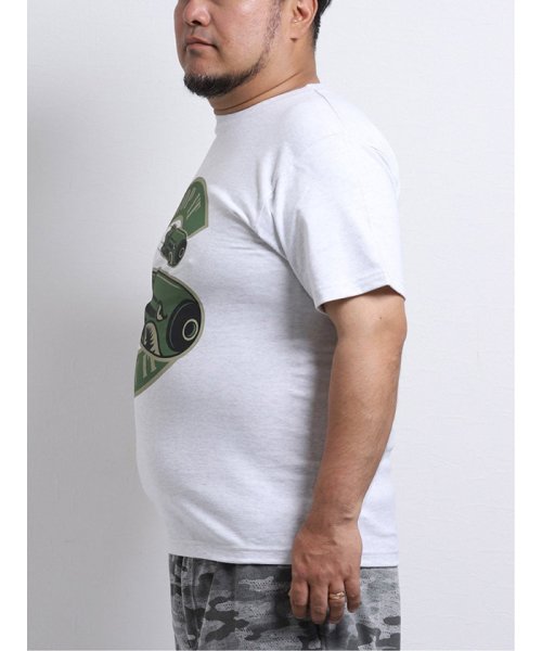 GRAND-BACK(グランバック)/【大きいサイズ】グランバック/GRAND－BACK BOMBミリタリー クルーネック半袖Tシャツ/img01
