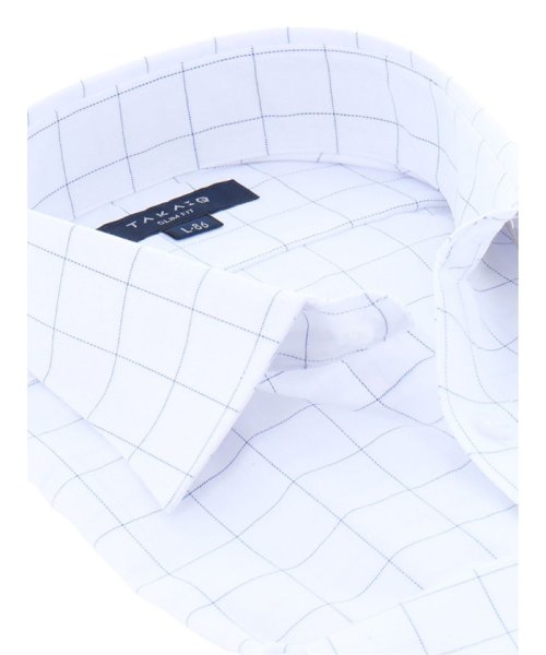 TAKA-Q(タカキュー)/形態安定抗菌防臭スリムフィット ワイドカラー長袖シャツ/img01