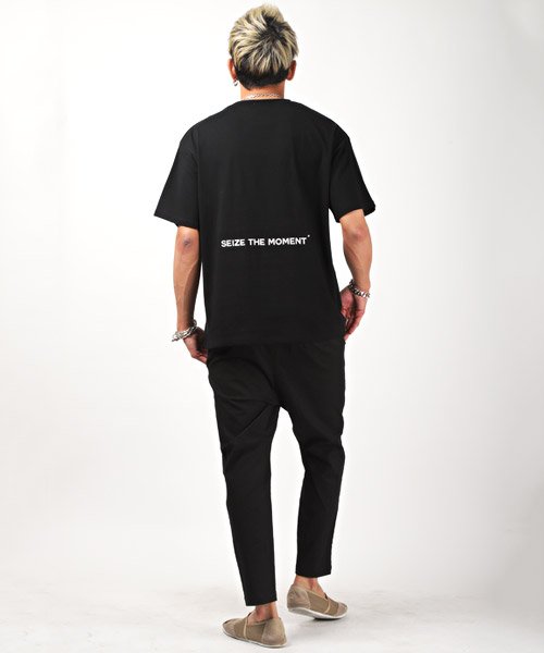 LUXSTYLE(ラグスタイル)/配色ポケット半袖Tシャツ/Tシャツ メンズ 半袖 ビッグシルエット ポケット ロゴ プリント/img07