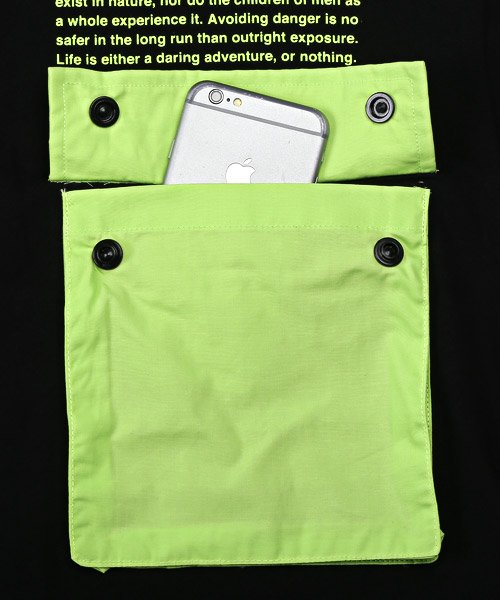 LUXSTYLE(ラグスタイル)/配色ポケット半袖Tシャツ/Tシャツ メンズ 半袖 ビッグシルエット ポケット ロゴ プリント/img18