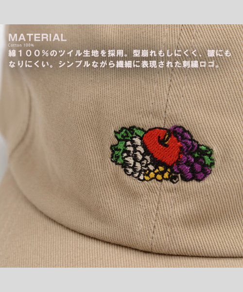 1111clothing(ワンフォークロージング)/ローキャップ ブランド 帽子 メンズ 帽子 レディース キャップ ブランド フルーツオブザルーム FRUIT OF THE LOOM 刺繍 ロゴ 刺繍ロゴ ペア/img03