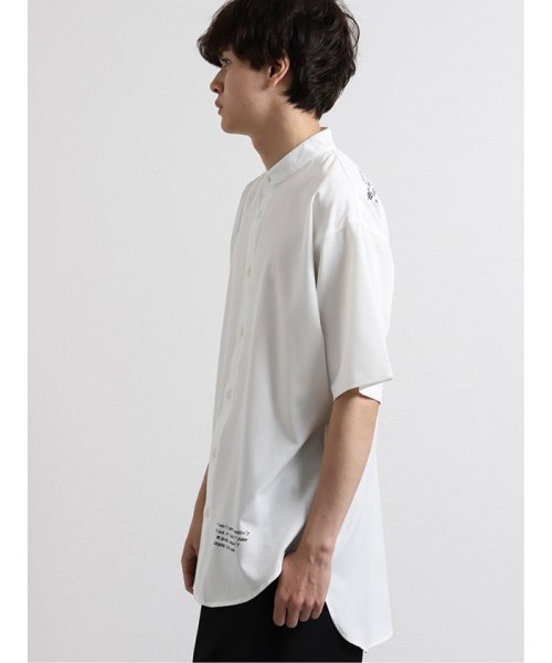 semanticdesign(セマンティックデザイン)/切替バンドカラー半袖BIGシャツ/img02