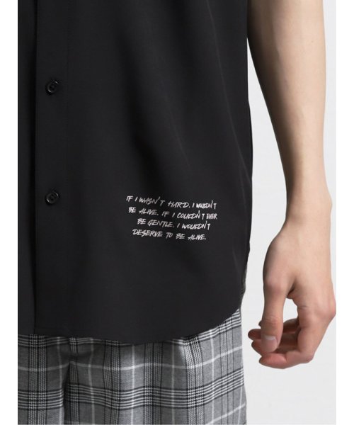 semanticdesign(セマンティックデザイン)/切替バンドカラー半袖BIGシャツ/img09