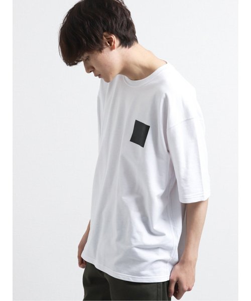 semanticdesign(セマンティックデザイン)/ミニ裏毛エンボス加工クルーネック半袖BIGTシャツ/img01