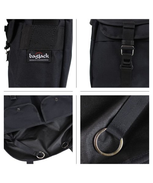 Bagjack(バッグジャック)/bagjack バッグジャック メッセンジャーバッグ ショルダーバッグ メンズ レディース HNTR BAG ブラック/img03