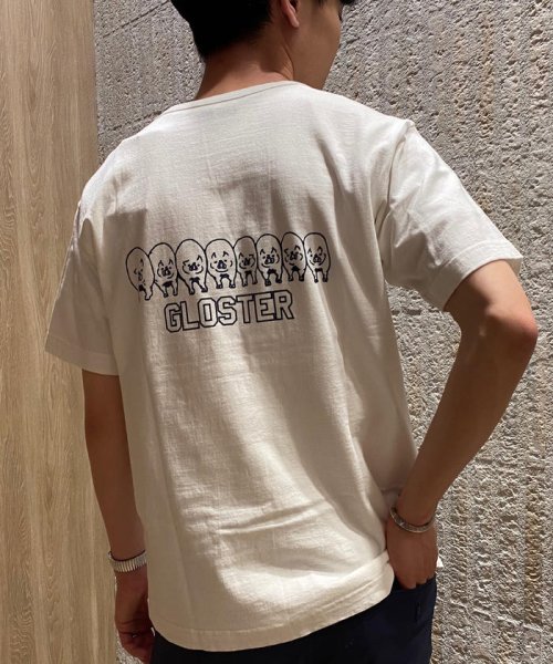 GLOSTER(GLOSTER)/【LOOP WHEEL】吊り編みプリントTシャツ/img17