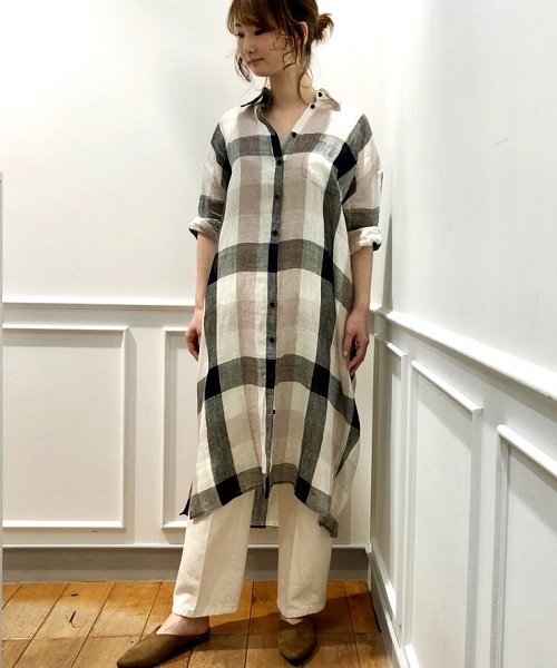 セール Musee ブロックチェックシャツワンピース クリアインプレッション Clear Impression Magaseek