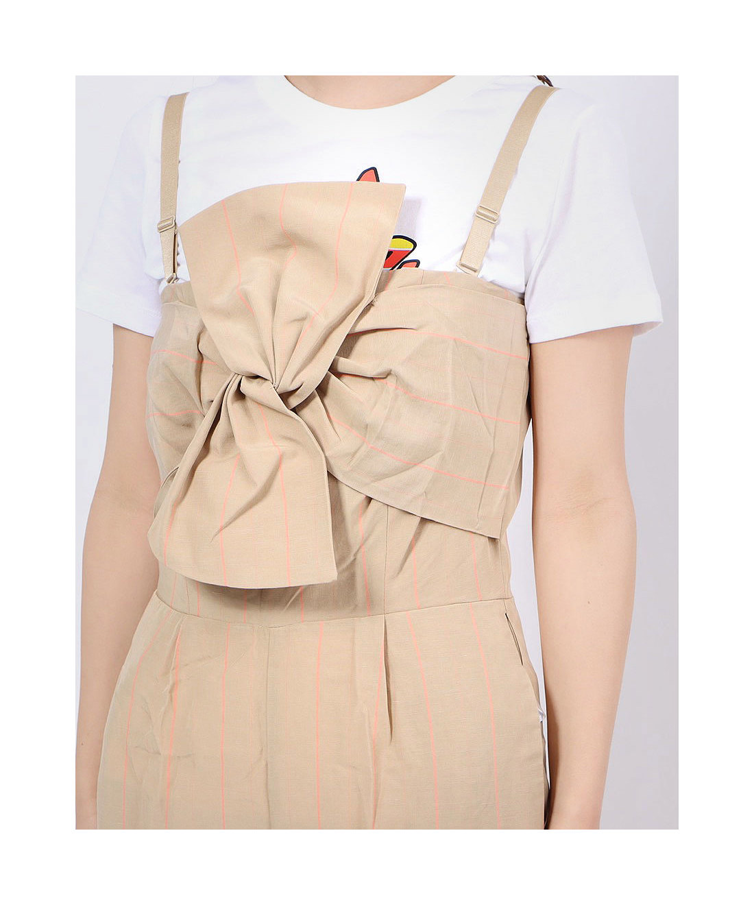 guess striped jumpsuit