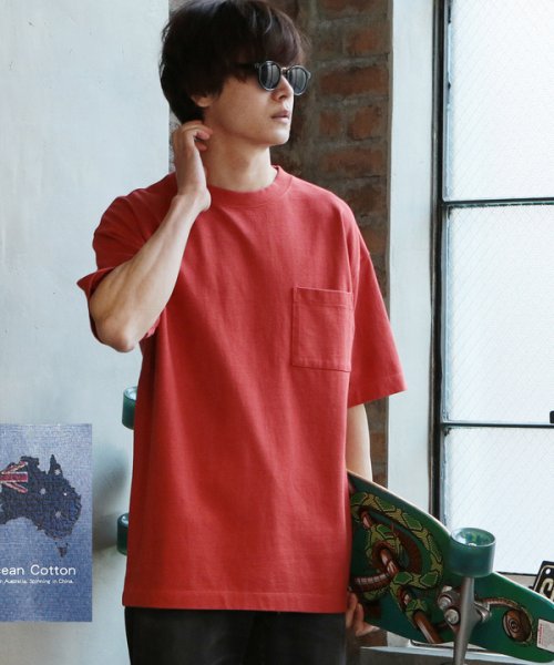 UNION STATION(ユニオンステーション)/【Ocean Cotton】クルーネックポケットTシャツ/img06