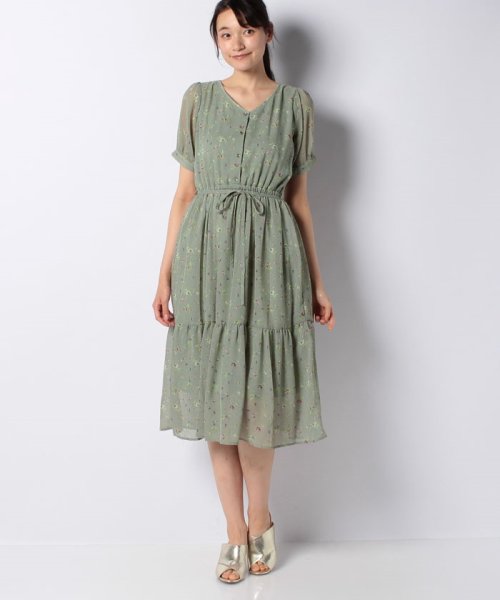 セール 花柄ティアードワンピース イング Ingni Magaseek