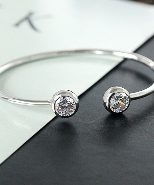 セール バングル レディース ラインストーン ブレスレット ゴールド バングル シルバー アクセサリー シンプル ジュエリー おしゃれ ミニミニストア Miniministore Magaseek