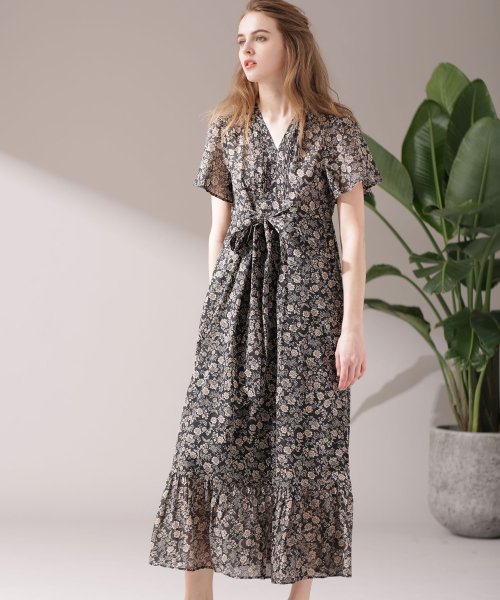 セール 50 Off Glow 7月号掲載 Ne Quittez Pas 別注花柄マキシワンピース ナノ ユニバース Nano Universe Magaseek