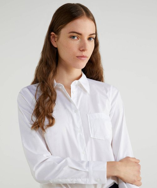 セール ストレッチ長袖ボディシェイプシャツ ブラウス ベネトン レディース Benetton Women Magaseek セール ストレッチ長袖ボディシェイプシャツ ブラウス ベネトン レディース Benetton Women Magaseek