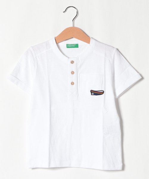 BENETTON (UNITED COLORS OF BENETTON BOYS)(ユナイテッド　カラーズ　オブ　ベネトン　ボーイズ)/ヘンリーネックアップリケTシャツ・カットソー/img02