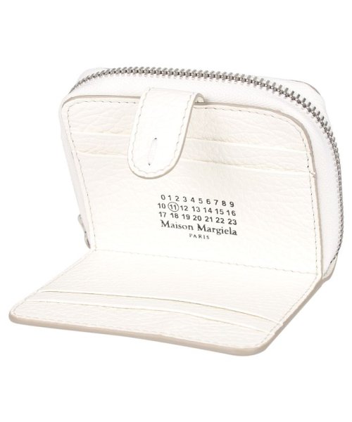 メゾンマルジェラ Maison Margiela 財布 二つ折り ミニ財布 メンズ レディース ラウンドファスナー Wallet ホワイト 白 S56ui011 メゾンマルジェラ Maisonmargiela Magaseek