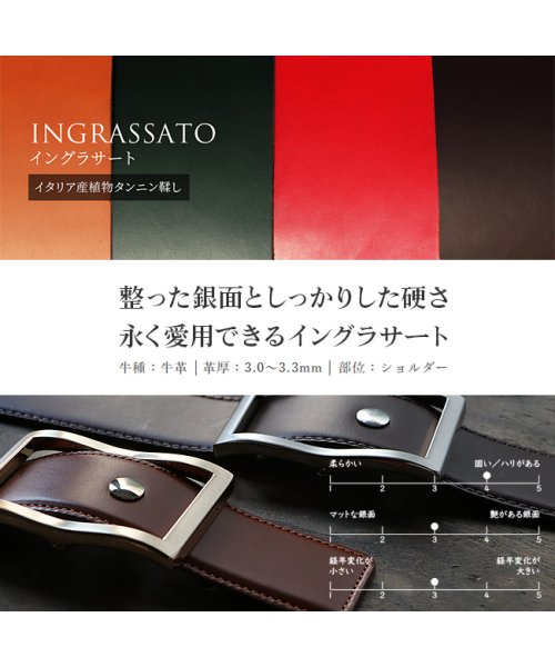 FURIKO(フリコ)/フリコベルト 穴なし 無段階 メンズ 紳士 ベルト 本革 ビジネス 日本製 ブランド FURIKO OR3501ST 二枚張り 幅35mm/img06