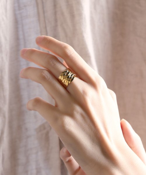 MAISON mou(メゾンムー)/【YArKA/ヤーカ】silver925 weave motif ring[ori]/シルバー925織りモチーフリング/img08