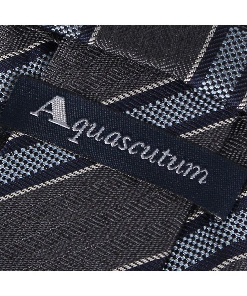 Aquascutum(アクアスキュータム)/アクアスキュータム AQUASCUTUM ネクタイ メンズ ストライプ イタリア製 シルク ビジネス 結婚式 ブラック グレー ネイビー 黒/img03