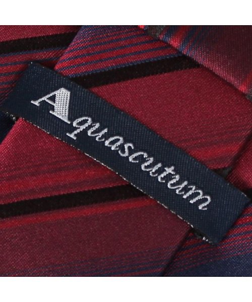 Aquascutum(アクアスキュータム)/アクアスキュータム AQUASCUTUM ネクタイ メンズ ストライプ イタリア製 シルク ビジネス 結婚式 ブラック グレー ネイビー レッド ブルー 黒/img03