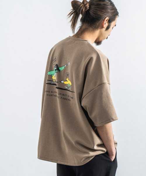 Rocky Monroe(ロッキーモンロー)/Tシャツ メンズ レディース 半袖 ビッグシルエット プリント スケーター キックボード カジュアル ストリート ルーズ ボックス 綿 コットン ポンチ素材 重/img13