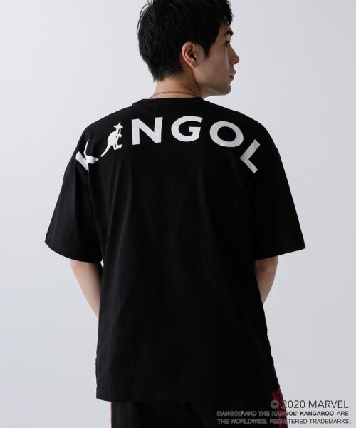 nano・universe(ナノ・ユニバース)/《WEB限定》MARVEL×KANGOL　ロゴBIG　Tシャツ/img04