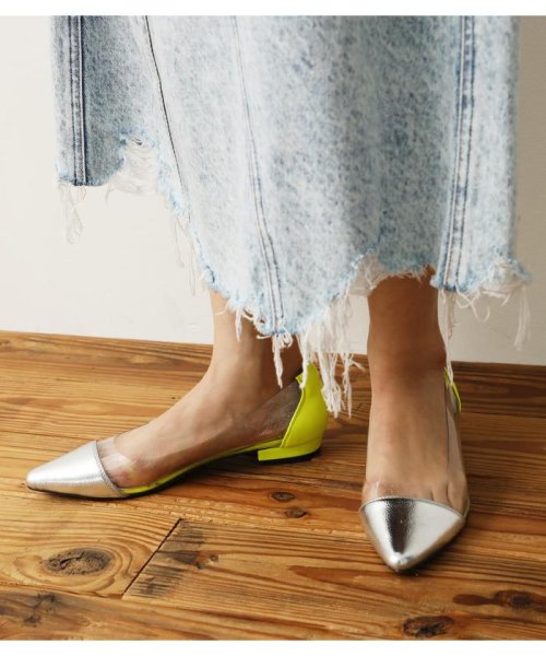 セール Neonクリアフラットパンプス ロデオクラウンズワイドボウル Rodeo Crowns Wide Bowl Magaseek