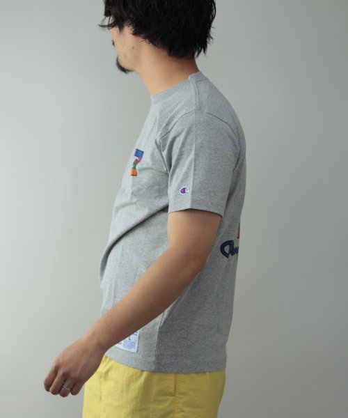 Nylaus(ナイラス)/Champion C3－Q302 ボックスロゴ プリント バックプリント 半袖 Tシャツ/img01