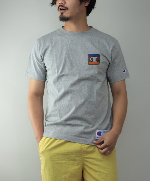 Nylaus(ナイラス)/Champion C3－Q302 ボックスロゴ プリント バックプリント 半袖 Tシャツ/img02