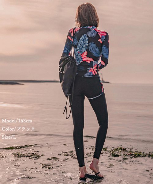 セール ラッシュガード レディース タンキニ水着 長袖 3点セット パッド入り スイミング 水着 体型カバー フィットネス ミニミニストア Miniministore Magaseek