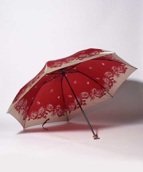 LANVIN Collection(umbrella)(ランバンコレクション（傘）)/LANVIN COLLECTION 折りたたみ傘 ”ライン ローズ”/img01