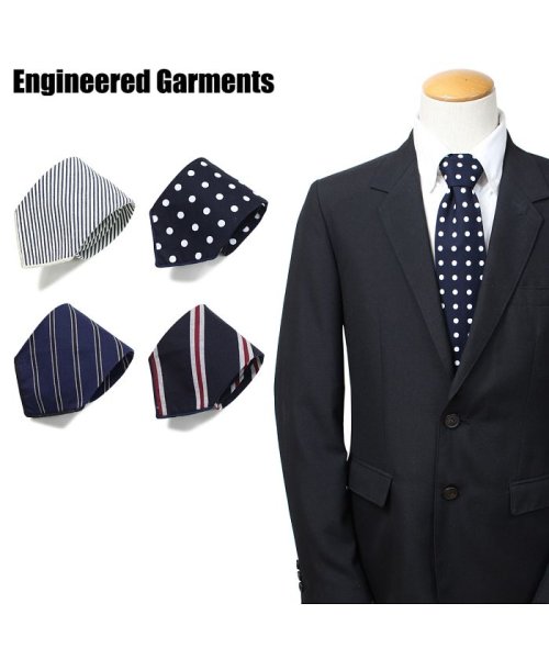 ENGINEEREDGARMENTS(エンジニアドガーメンツ)/エンジニアドガーメンツ ENGINEERED GARMENTS ネクタイ メンズ ストライプ ドット NECK TIE ネイビー 19SH006/img01