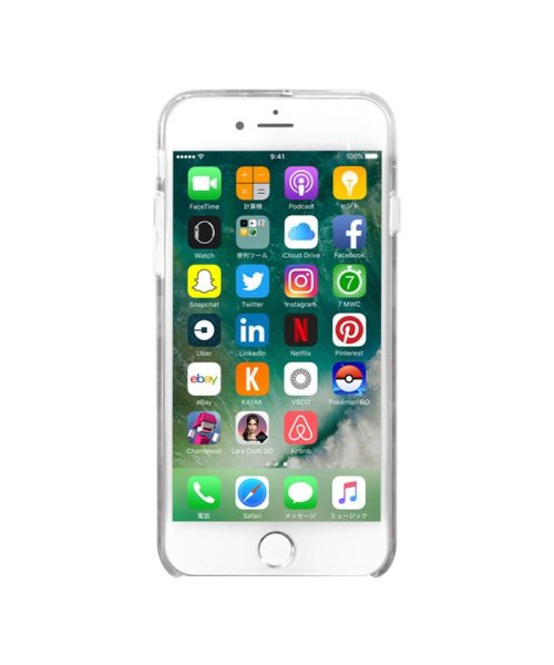 CECIL McBEE(セシルマクビー)/iphone iPhoneSE第2世代 iPhone8/7/6s/6 セシルマクビー CECILMcBEE ダイカットプレート入りグリッターケース SILVER/img03