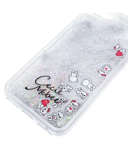 CECIL McBEE(セシルマクビー)/iphone iPhoneSE第2世代 iPhone8/7/6s/6 セシルマクビー CECILMcBEE ダイカットプレート入りグリッターケース SILVER/img06