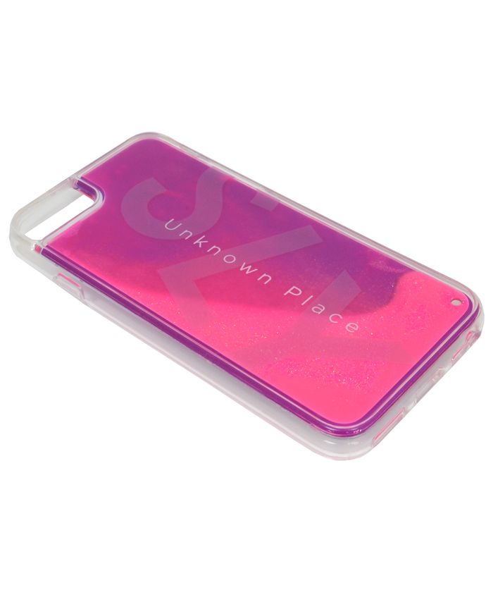 iphone se3 ケース iphone se2 ケース スライ SLY ラメ入りネオンサンドケース ピンク×紫 スマホケース iphone8 ケース
