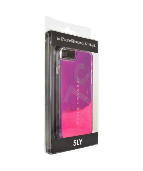 SLY(スライ)/iphone se3 ケース iphone se2 ケース スライ SLY ラメ入りネオンサンドケース ピンク×紫 スマホケース iphone8 ケース/img04