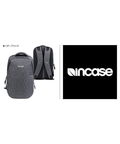 incase(インケース)/INCASE インケース リュック バックパック バッグ メンズ 18.5L 13INCH REFORM BACKPACK ヘザー ブラック CL55589/img01