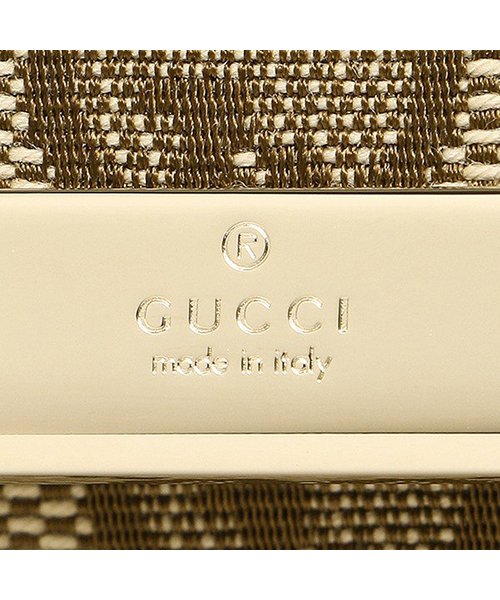 GUCCI(グッチ)/グッチ キーケース レディース GUCCI 127048 KY9IG 9773 METAL BAR GGキャンバス キーホルダー BEIGE EBONY/M.W/img06