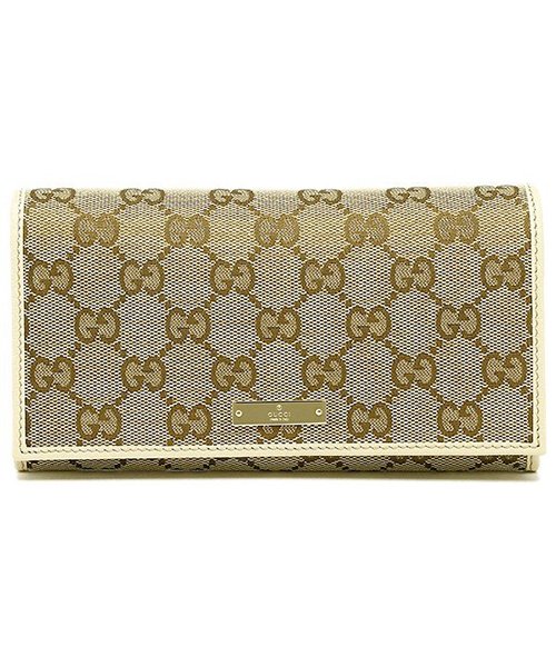 GUCCI(グッチ)/グッチ 財布 レディース GUCCI 244946 KY9IG 9773 METAL BAR 長財布 BEIGE EBONY/M.WHITE/img04