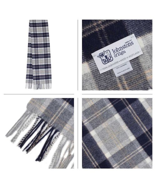 ジョンストンズ Johnstons カシミア マフラー チェック Cashmere Tartan Mufflers Wa レディース メンズ ジョンストンズ Johnstons Magaseek