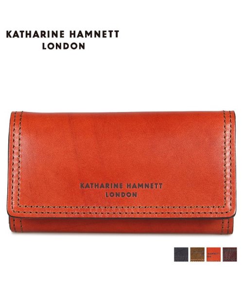 KATHARINE HAMNETT(キャサリン ハムネット)/キャサリンハムネット ロンドン KATHARINE HAMNETT LONDON キーケース キーホルダー メンズ 4連 KEYCASE ネイビー オリーブ ブ/img02