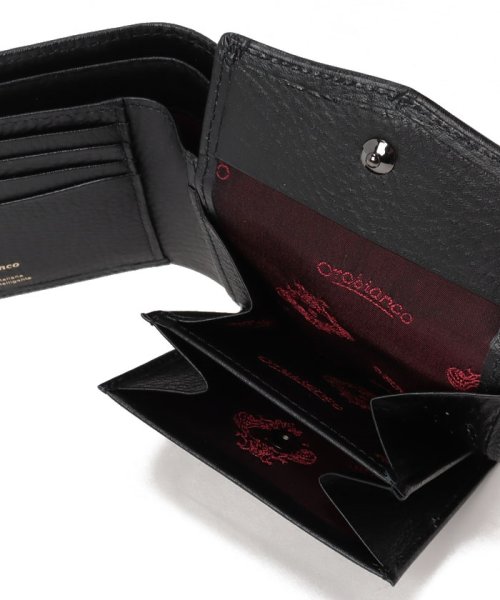 Orobianco（Wallet・Belt・Stole）(オロビアンコ（財布・ベルト・マフラー）)/ALL BLACK  二つ折り財布/img05