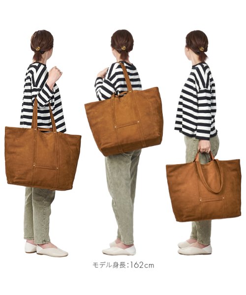 Slow バッグ トートバッグ メンズ キャンバス 大きめ 本革 大容量 A3 スロウ ホースヌバック Horse Nubuck 49s227i スロウ Slow Magaseek