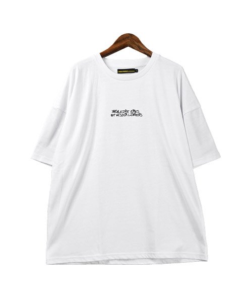 セール 手描き風プリント半袖tシャツ Tシャツ メンズ 半袖 ビッグシルエット プリント イラスト ロゴ ラグスタイル Luxstyle Magaseek