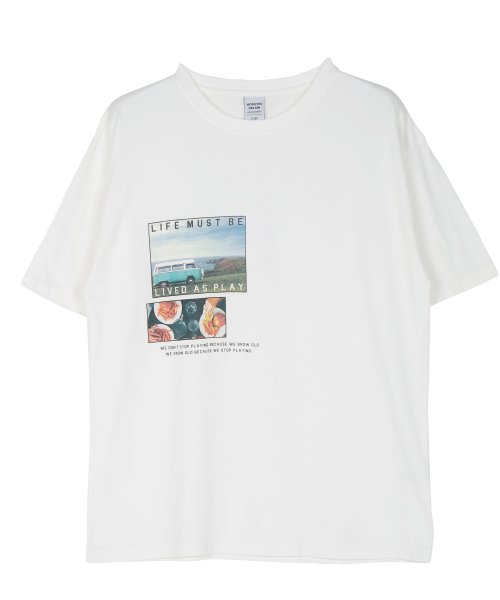JIGGYS SHOP(ジギーズショップ)/フォトプリントTシャツ / Tシャツ メンズ ティーシャツ 半袖 クルーネック ビッグシルエット プリント/img06