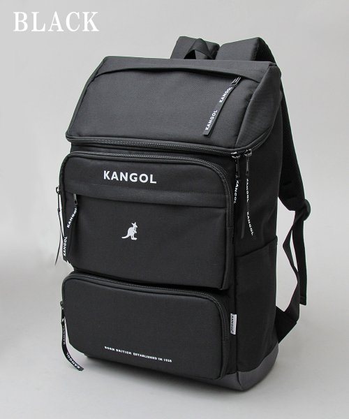 KANGOL(KANGOL)/KANGOL カンゴール バックパック リュック スクエア型 ボックス型 大容量 A4収納 通勤 通学 学生 大人 アウトドア 旅行/img11