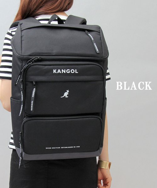 KANGOL(KANGOL)/KANGOL カンゴール バックパック リュック スクエア型 ボックス型 大容量 A4収納 通勤 通学 学生 大人 アウトドア 旅行/img13